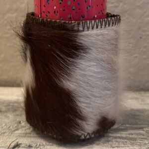 Genuine Cowhide Koozie